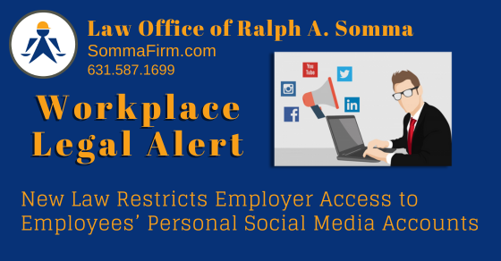 Employer Access to Social Media Accounts Restricted