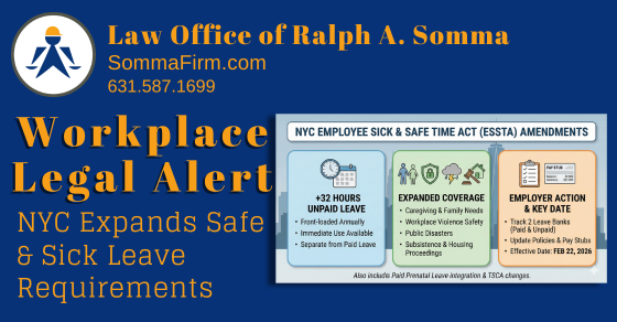 NYC Expands Safe & Sick Leave Requirements